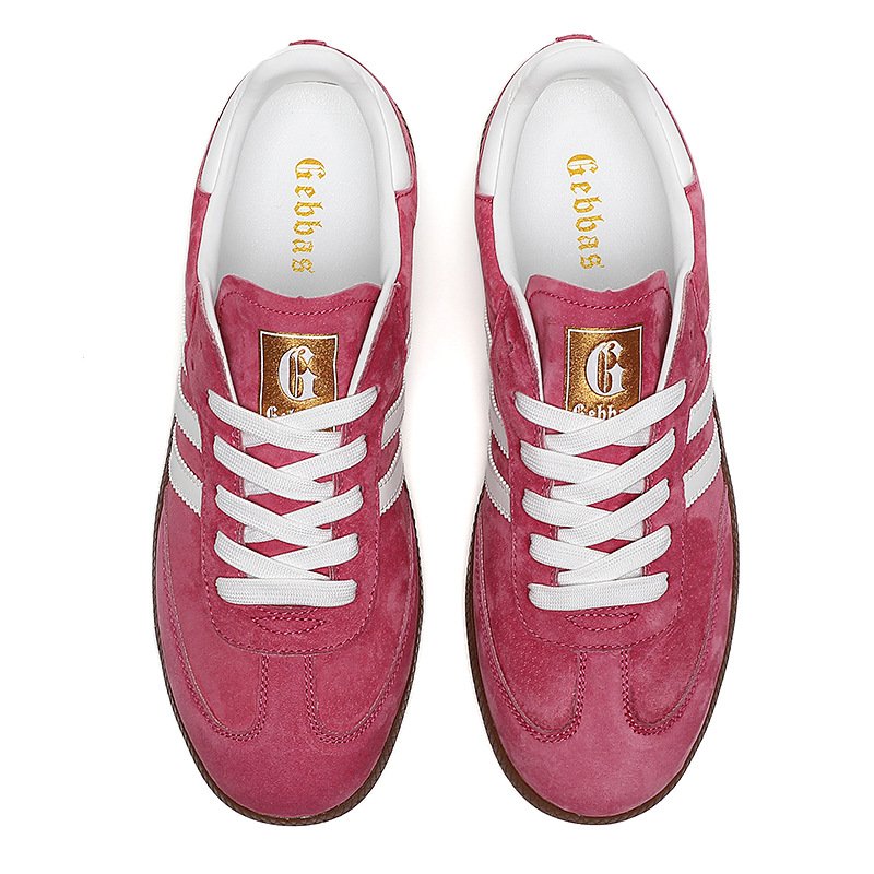 Color-blocked nubuck